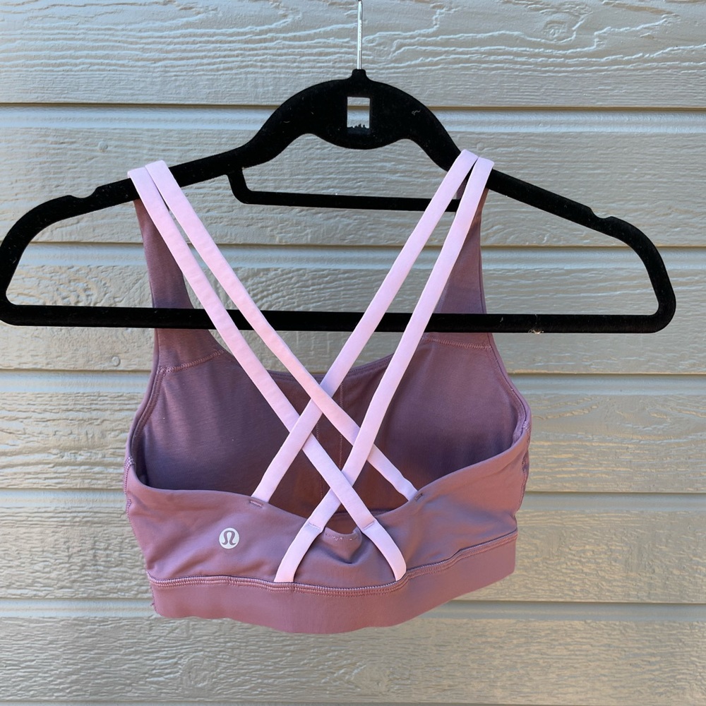 Lulu lemon size 4 two tone purple sports bra